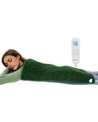 CooCoCo heating pad showing back coverage with plush fabric for targeted warmth.