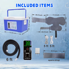 COOLER-TYU knee-friendly therapy system for post-surgery recovery at home.