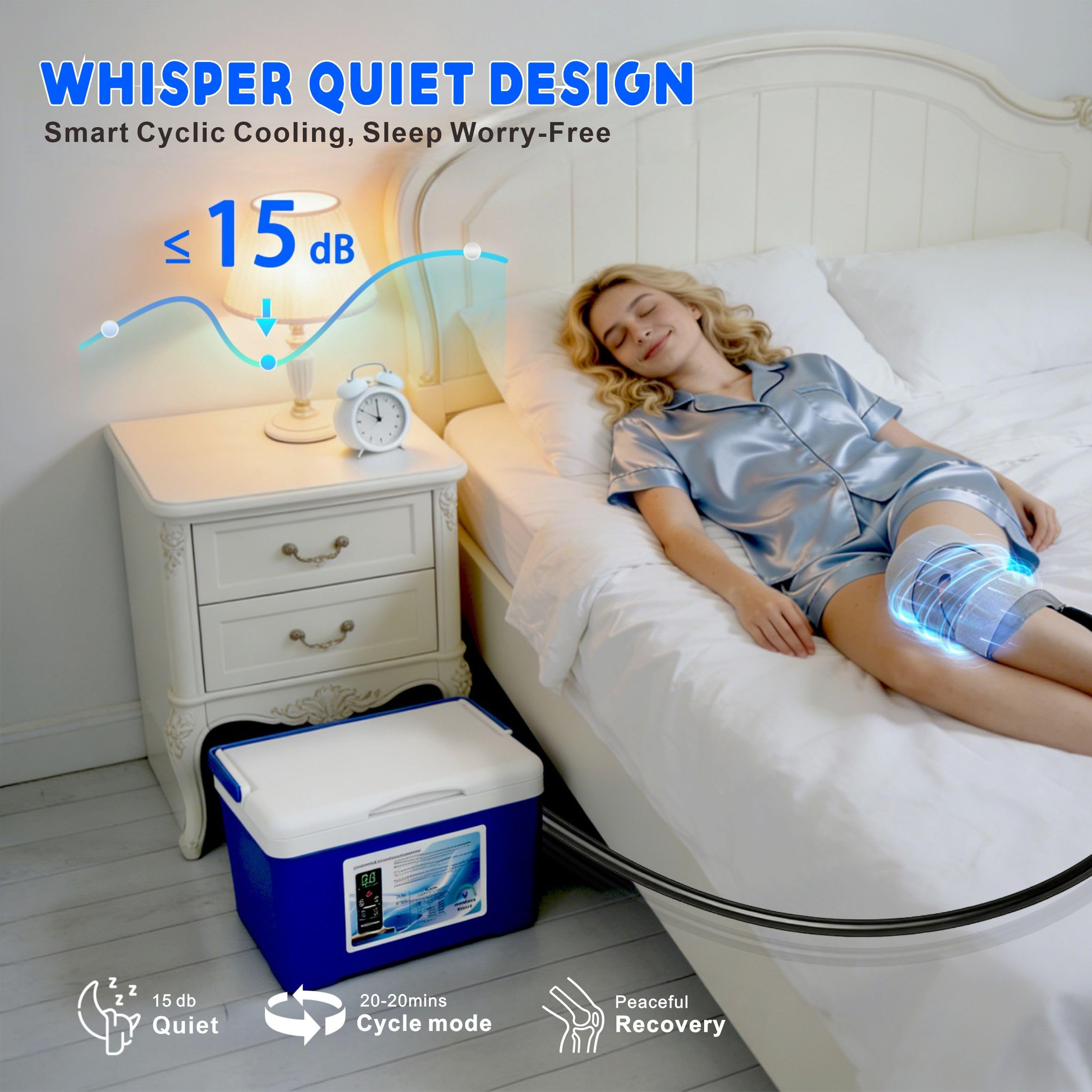 COOLER-TYU low-noise design minimizes sleep disturbance during therapy
