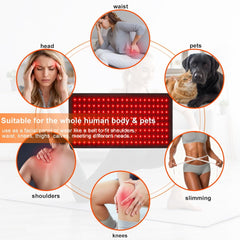 COOLOUS Red Light Therapy Pad portable design for on-the-go use.