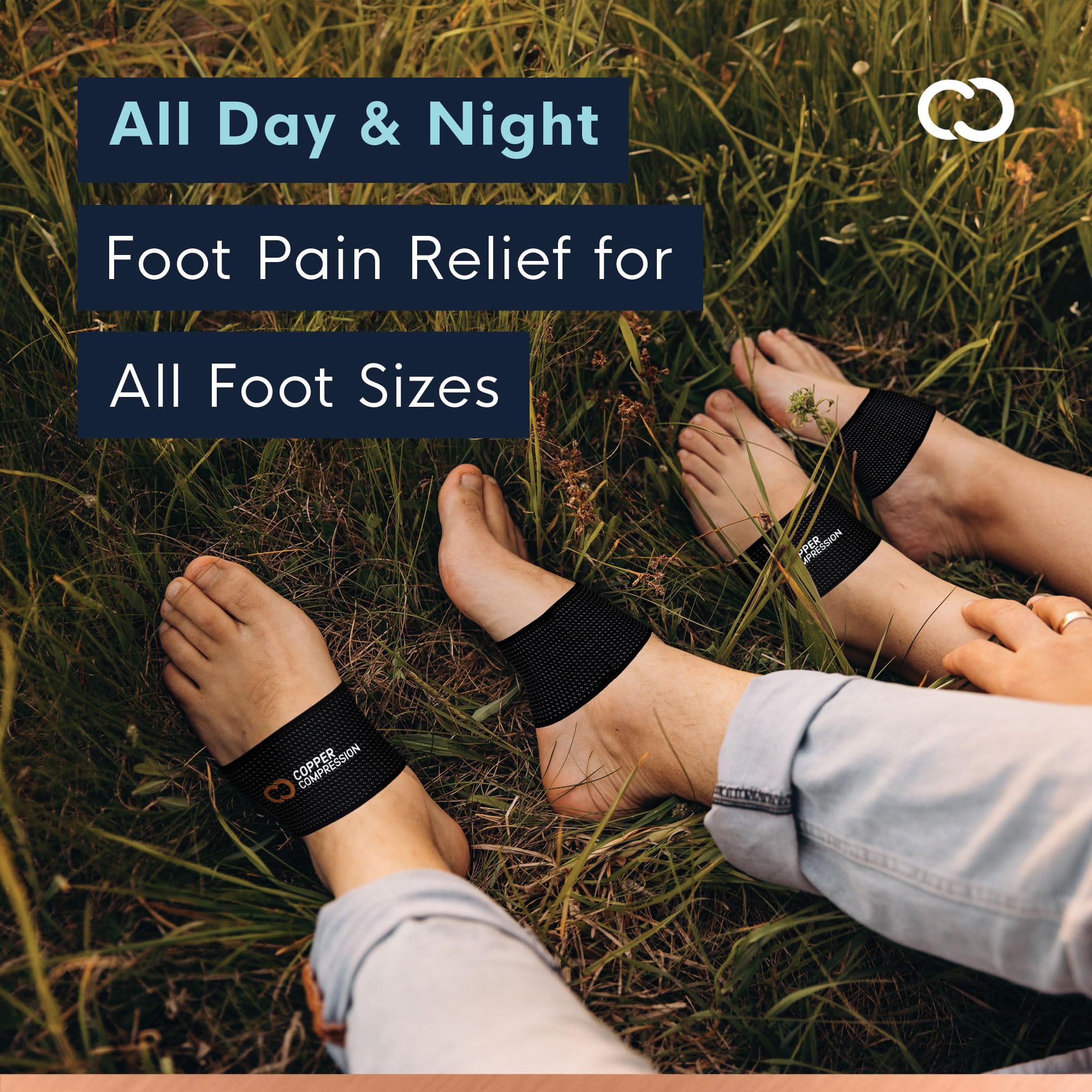 Sleeve worn with shoes for all-day comfort and discreet support.