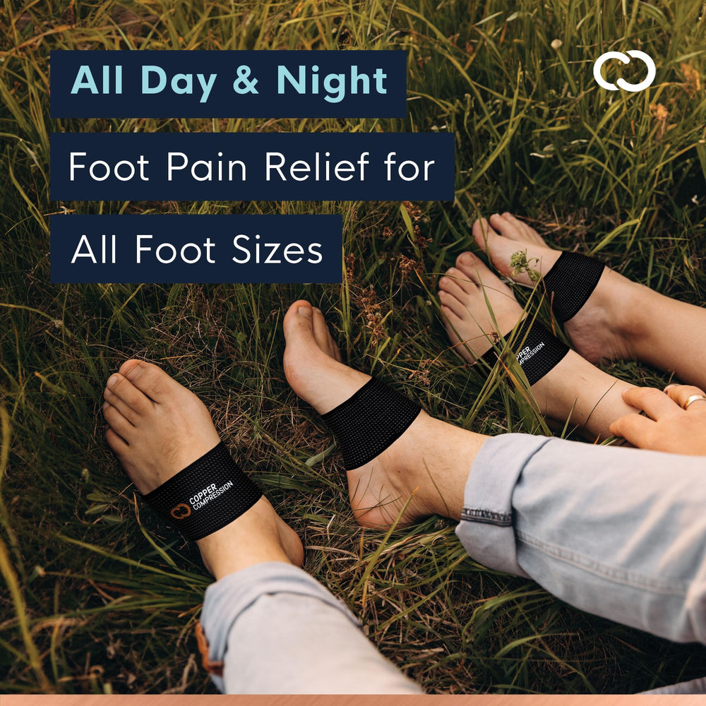 Sleeve worn with shoes for all-day comfort and discreet support.