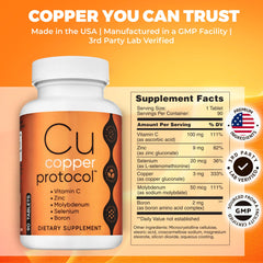 Close-up of Copper Protocol capsules highlighting easy daily intake.