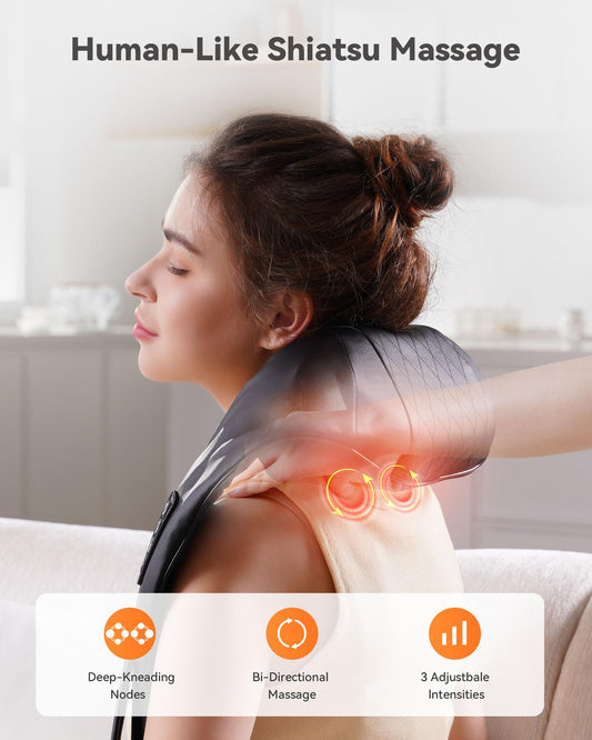 CopyJOY heat therapy feature provides soothing warmth for muscle comfort.
