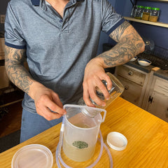 Cor-Vital organic coffee enema detail showcases USDA organic sourcing