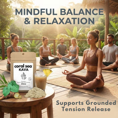 Coral Sea Kava Silese 30to1-concentrate visual showing potent relaxation potential.
