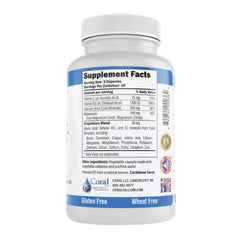 Coral White Coral Complex 3 pour shot showing simple daily dosing