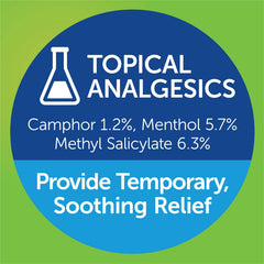 Coralite patch ingredients camphor menthol methyl salicylate displayed.