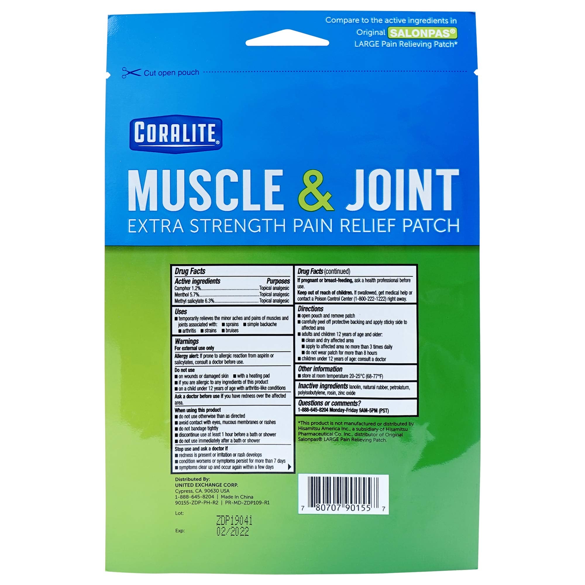 Coralite packaging display highlighting value and easy application.