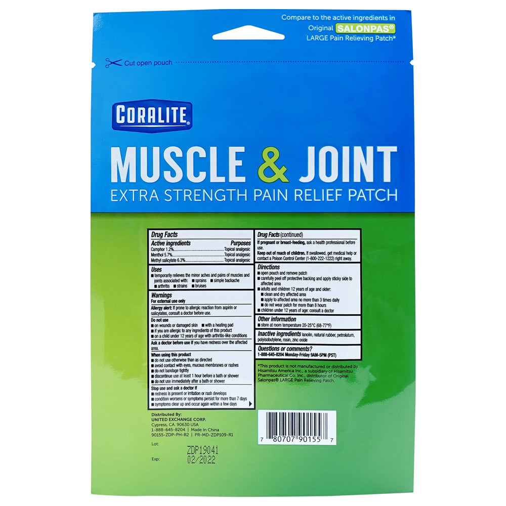 Coralite packaging display highlighting value and easy application.
