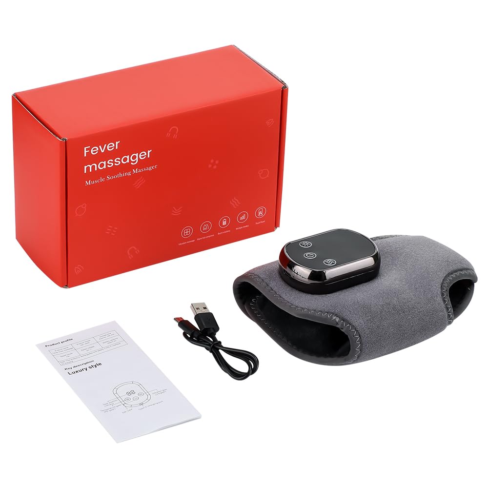 Compact packaging for the Cordless Ankle Massager and accessories.