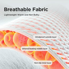 Rechargeable 1800mAh battery powers multiple sessions on the Cordless Ankle Massager.