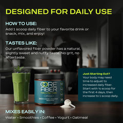 Core Fiber travel-friendly packaging in a gym bag.