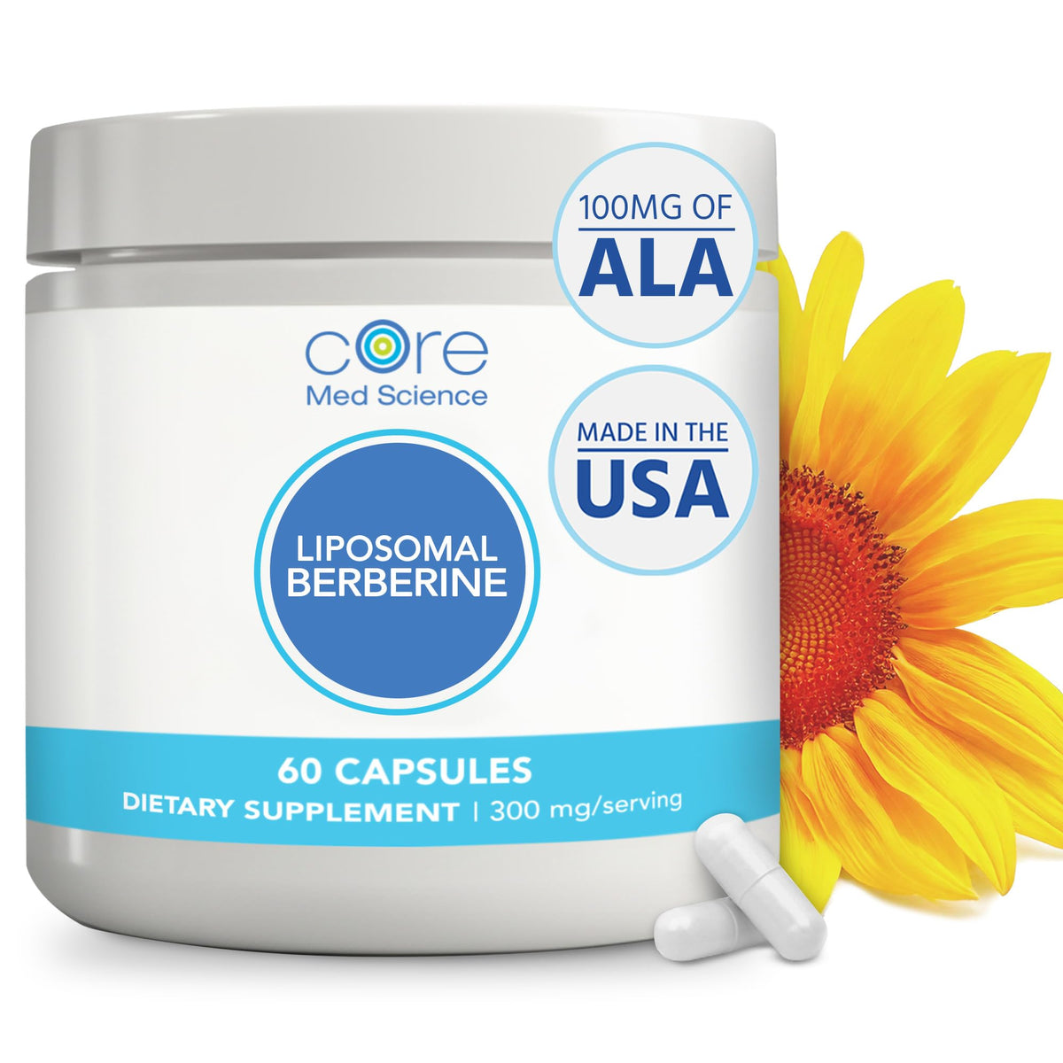 Core Med Science liposomal berberine capsule with enhanced absorption potential