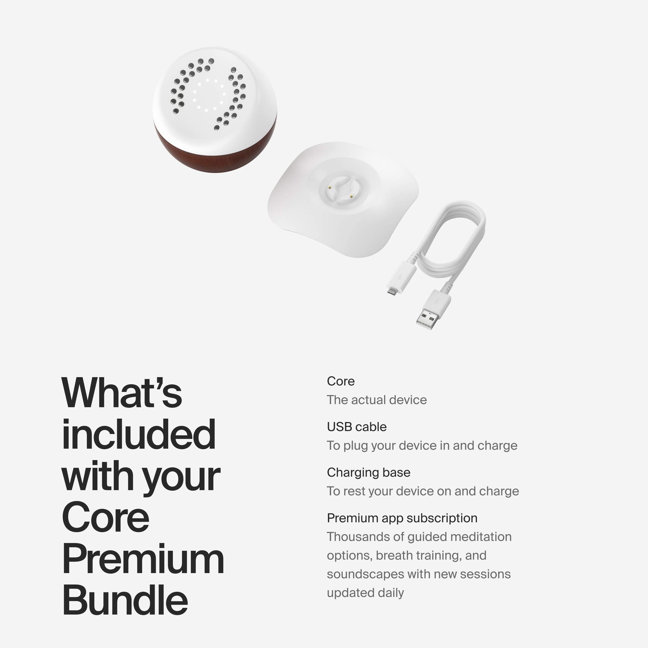 Premium Core library with artist-made music meditations for focus
