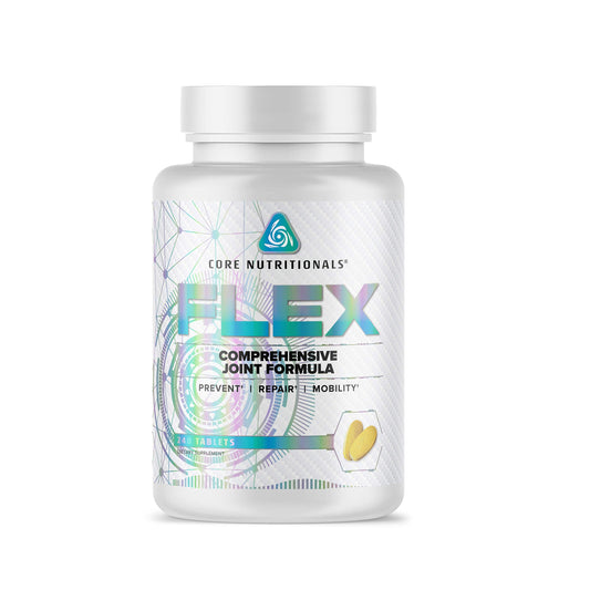 Core FLEX bottle showcasing comprehensive joint support for daily activities