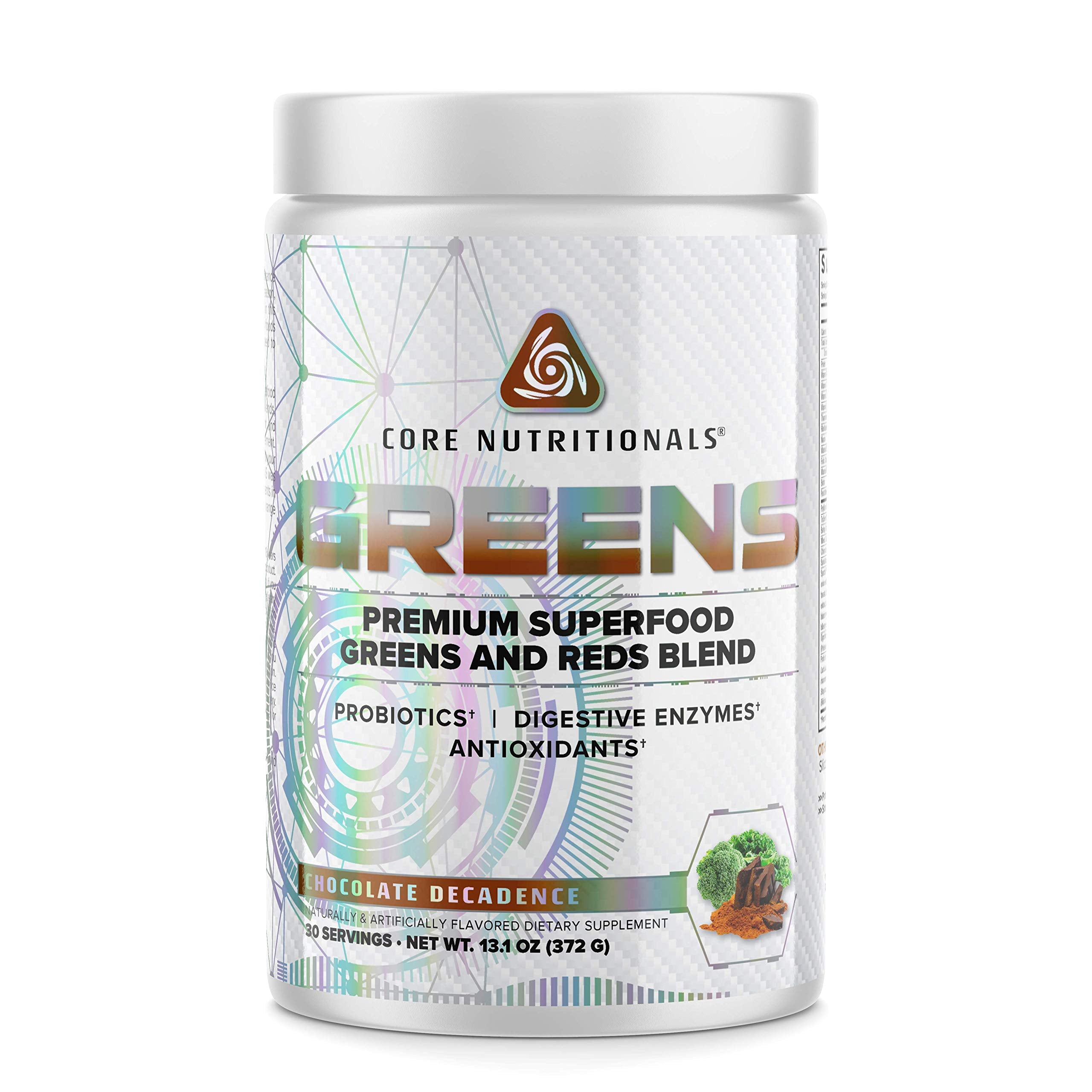 Core Nutritionals Greens bottle front view for daily greens support.