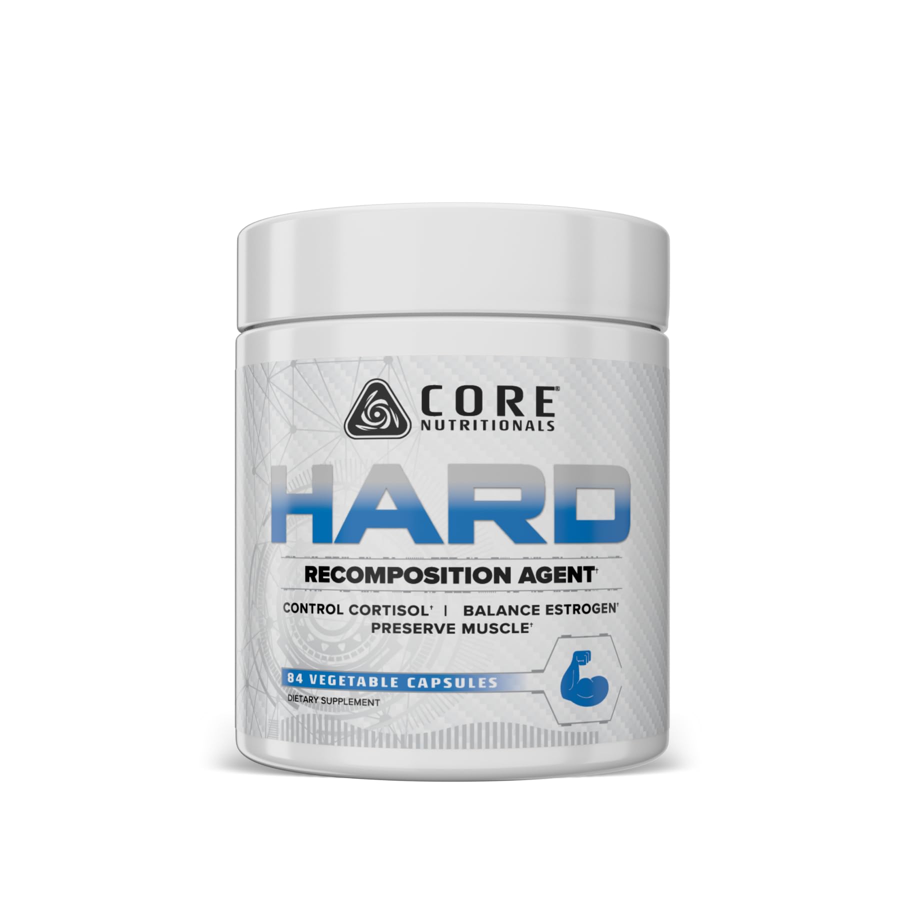Core Nutritionals HARD bottle pouring capsules, convenient daily recomposition support.