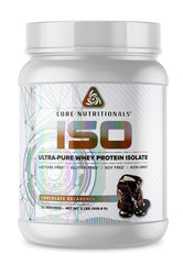 Core Nutritionals ISO bottle shows pure whey packaging for everyday use