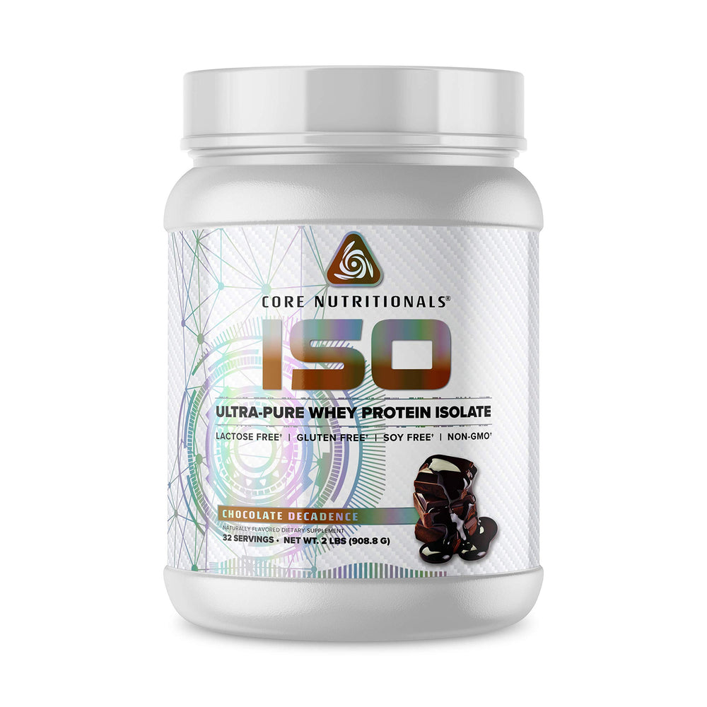 Core Nutritionals Iso Whey Protein Isolate, Chocolate Decadence, high-protein shake for post-workout recovery