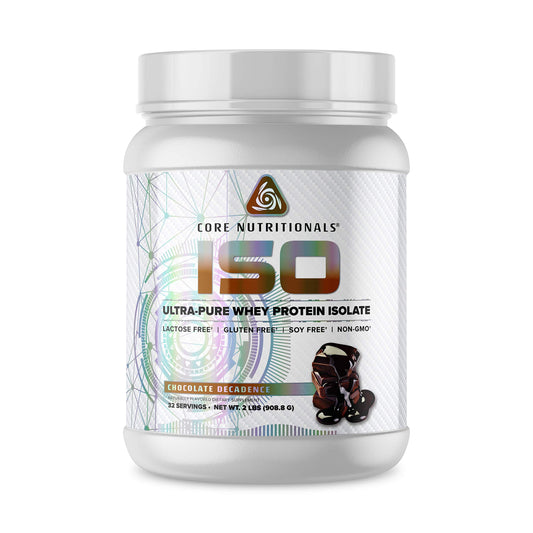 Core Nutritionals Iso Whey Protein Isolate, Chocolate Decadence, high-protein shake for post-workout recovery