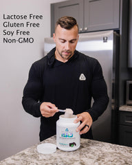 Core Nutritionals Iso Whey Protein Isolate serving scoop showcases convenient daily protein