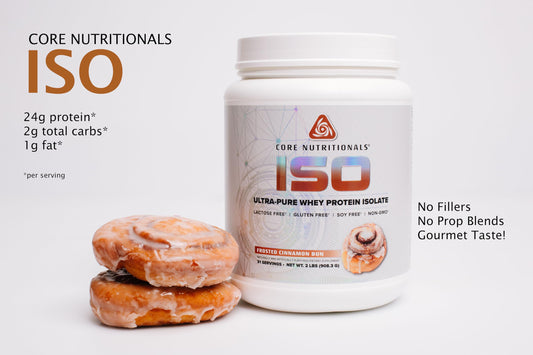 Shaker with Core ISO bottle for quick on-the-go nutrition