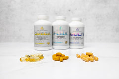 Core Nutritionals Omega High Purity Fish Oil pouring for a clean, odor-free experience.