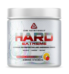 Core Nutritionals Platinum Hard bottle close-up highlighting premium recomposition formula