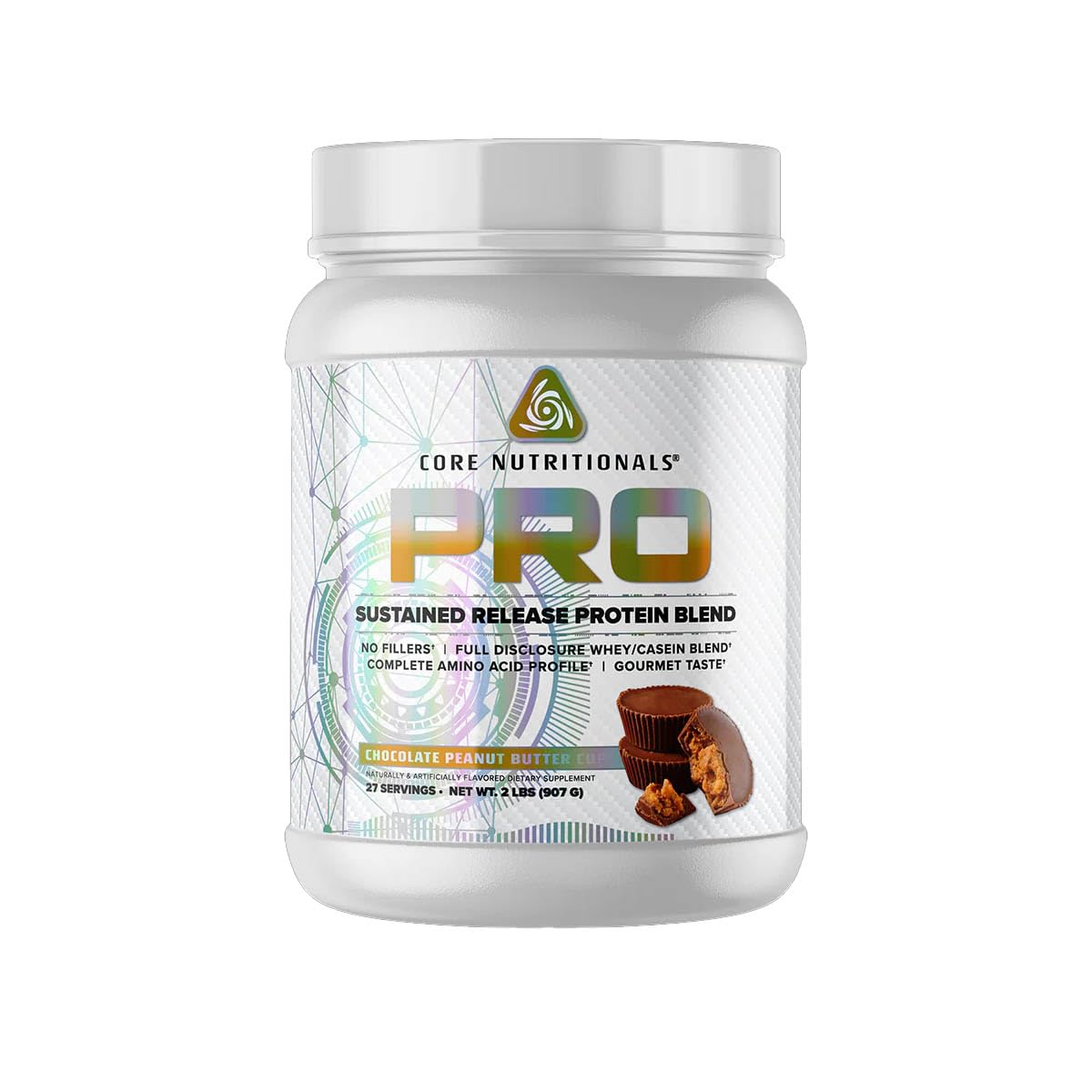 Core Nutritionals Pro Sustained Release Whey bottle front showing recovery-friendly protein option