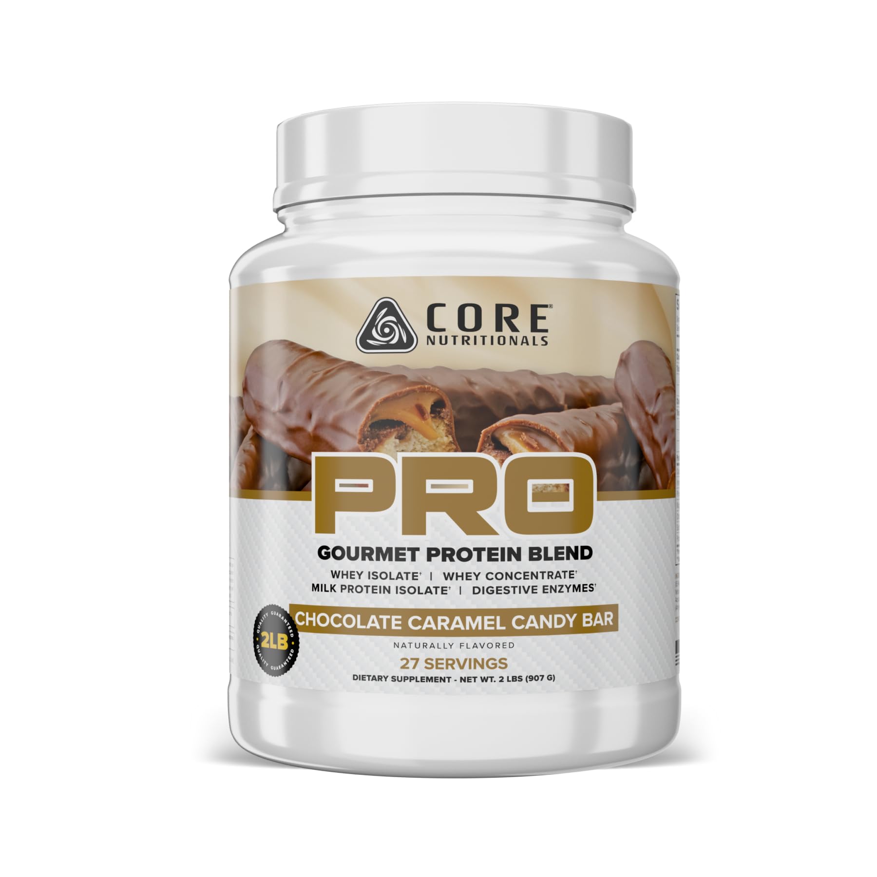 Core Nutritionals Pro Sustained Release Whey bottle front view for steady recovery.