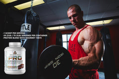 Core Nutritionals Pro Sustained Release whey scoop in shaker for convenient timing