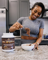 Full-disclosure ingredients close-up on Core Nutritionals Pudd'n.