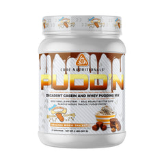 Core Nutritionals Pudd'n Original Moose Tracks label with transparent ingredients.