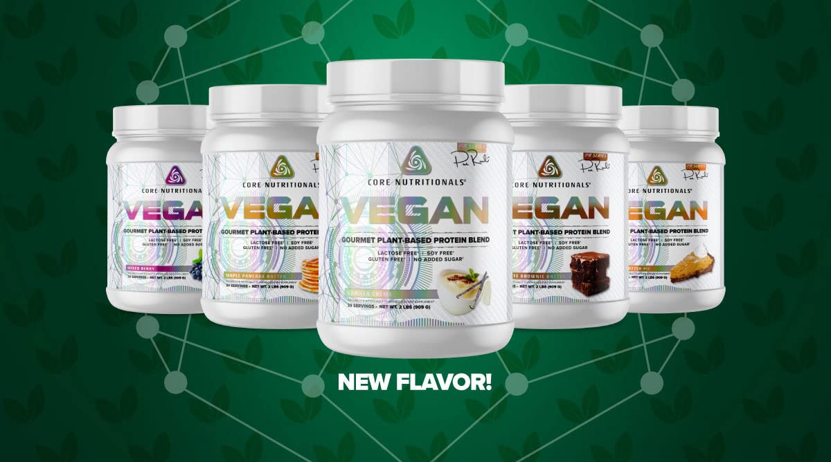 Core Nutritionals Core VEGAN allergen-free formula free from lactose and gluten.