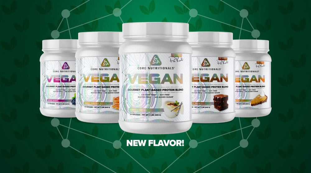 Core Nutritionals Core VEGAN allergen-free formula free from lactose and gluten.