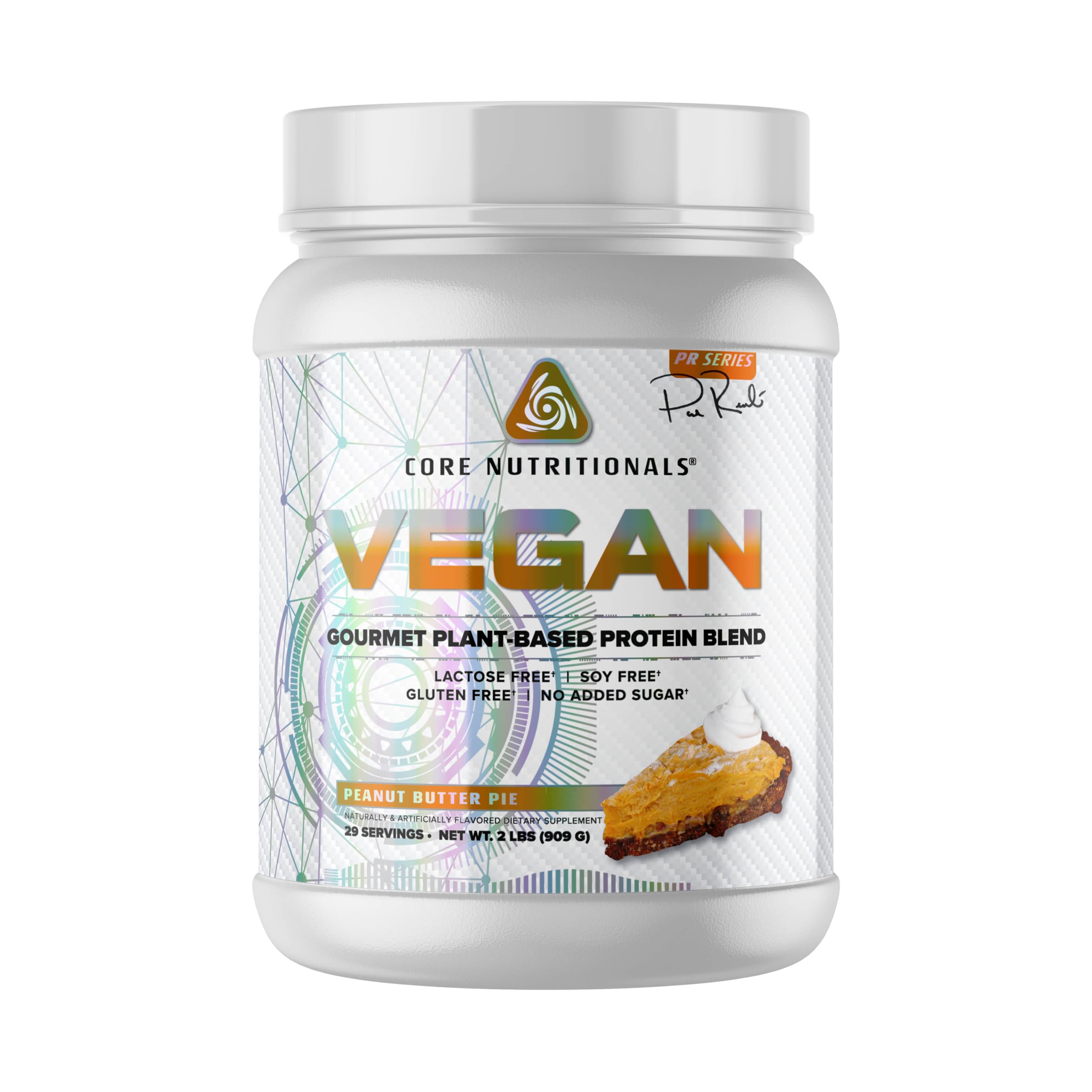 Core Nutritionals Core VEGAN protein pour shows smooth, creamy texture.