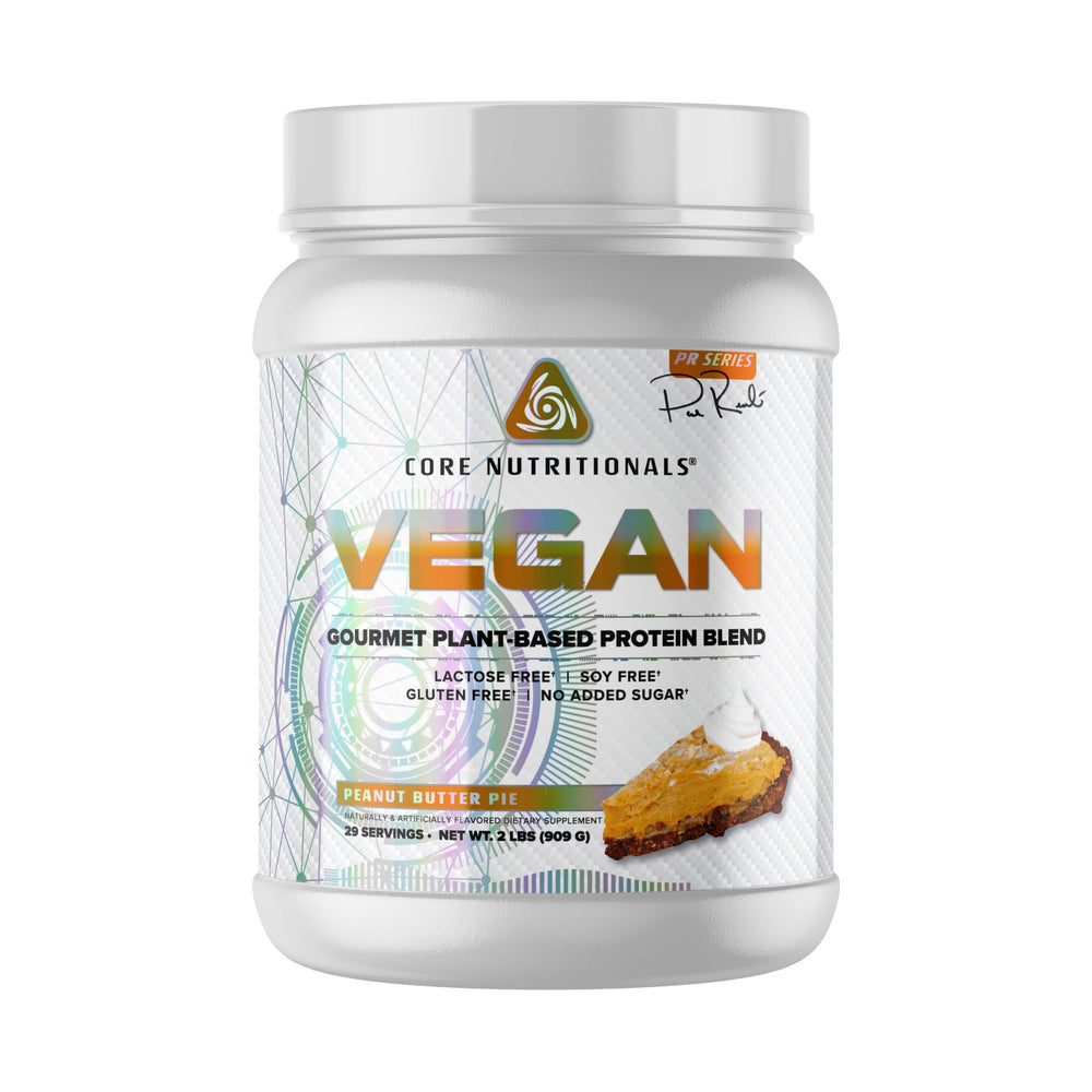 Core Nutritionals Core VEGAN protein pour shows smooth, creamy texture.