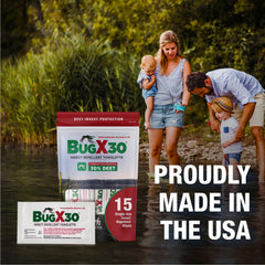 CoreTex Bug X 30 wipes individually sealed for travel convenience