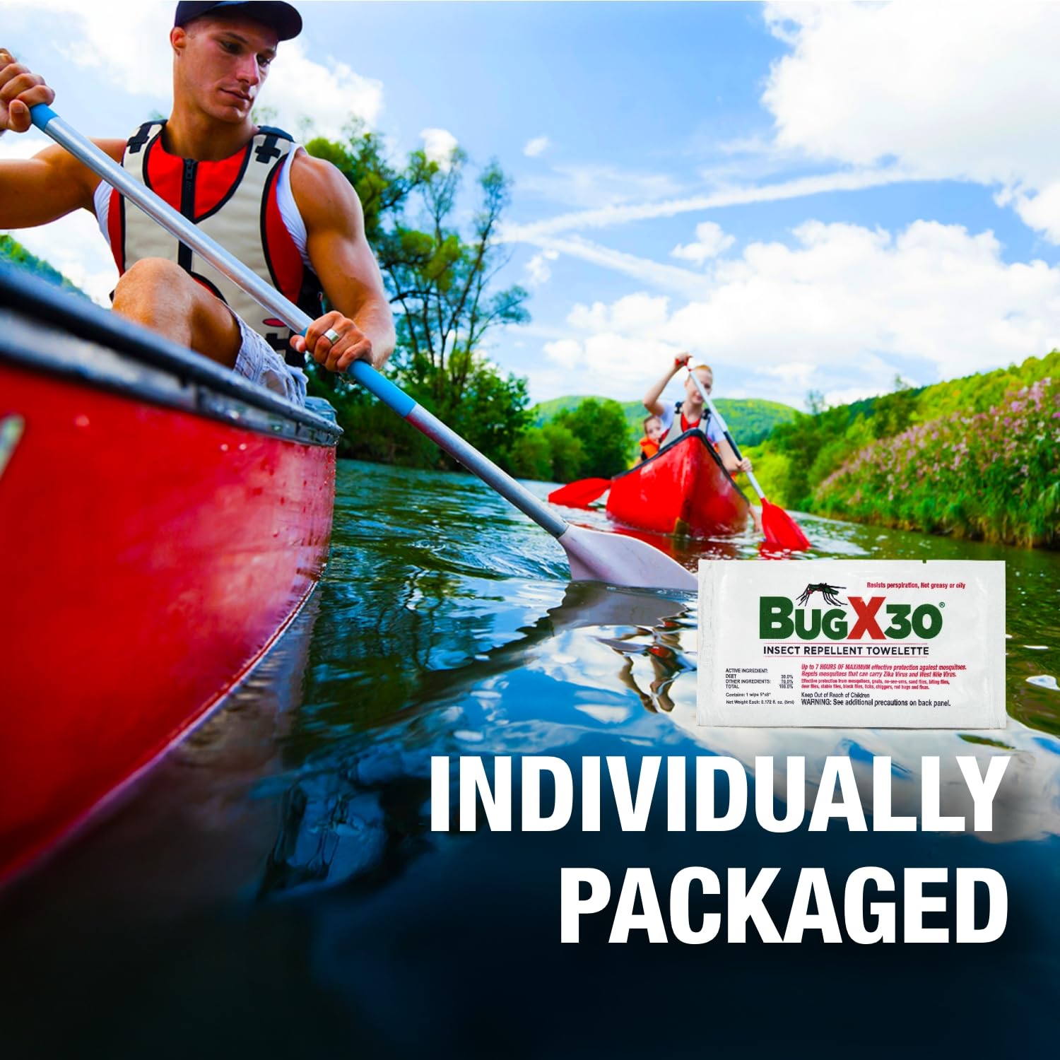 Travel-friendly individually wrapped wipes ideal for hikes