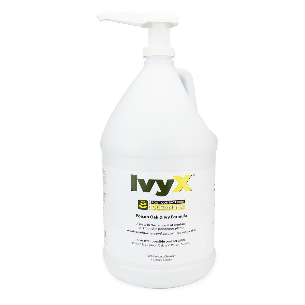 CoreTex Ivy X bottle being poured for post-exposure cleansing.