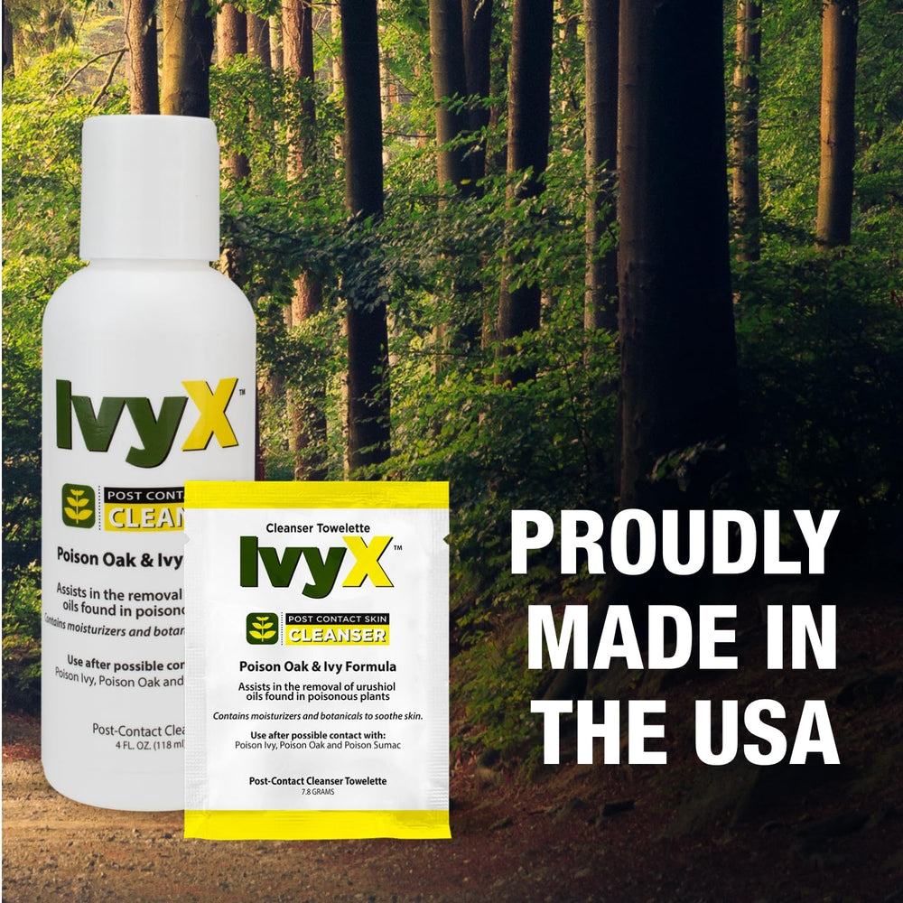 CoreTex Ivy X used outdoors for post-exposure cleansing.