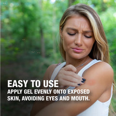 CoreTex gel packet applied to minor skin irritations during camping.