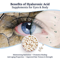CorneaCare softgels supporting skin hydration and hair benefits visualization.