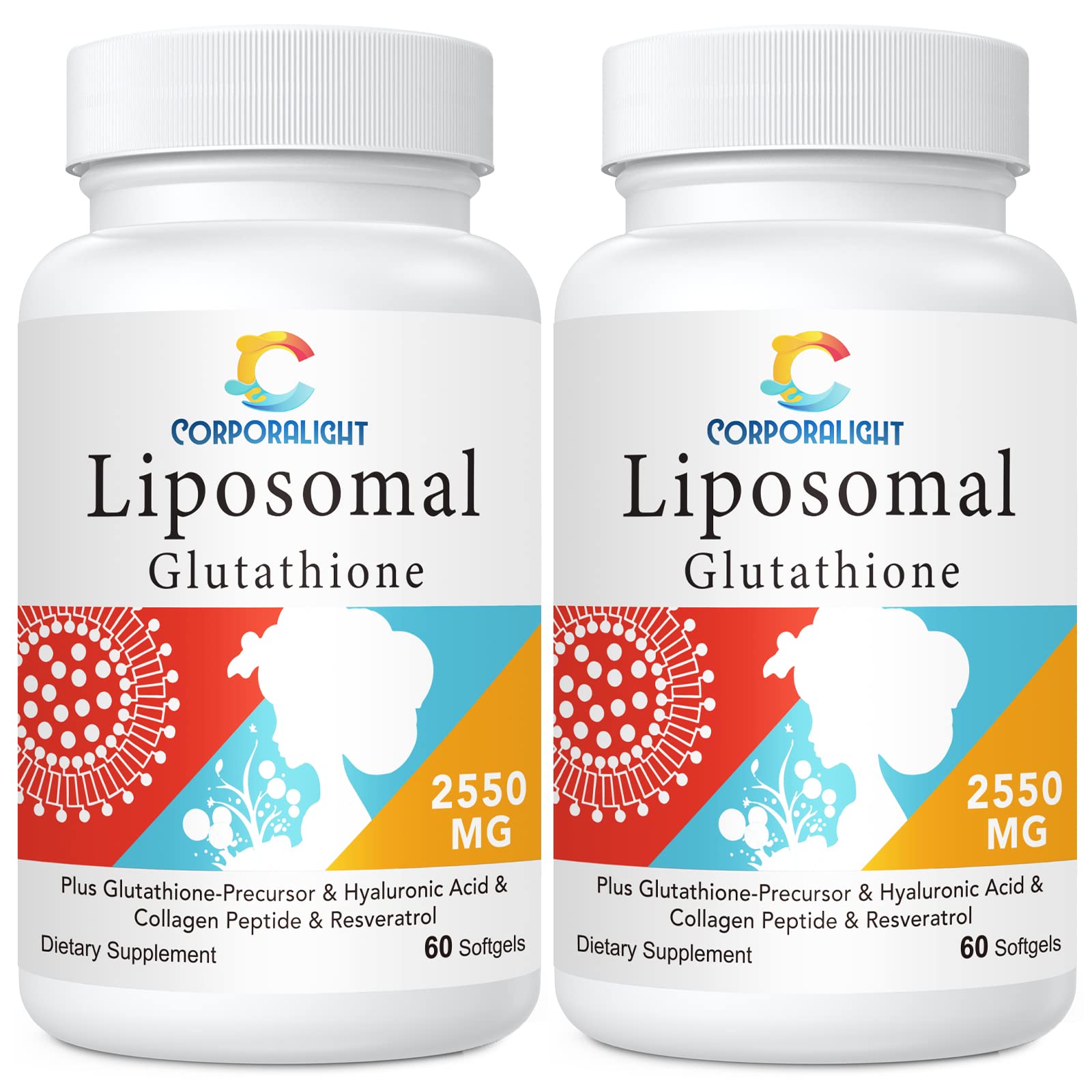 CORPORALIGHT Liposomal Glutathione Softgels bottle promotes antioxidant protection and easy daily use