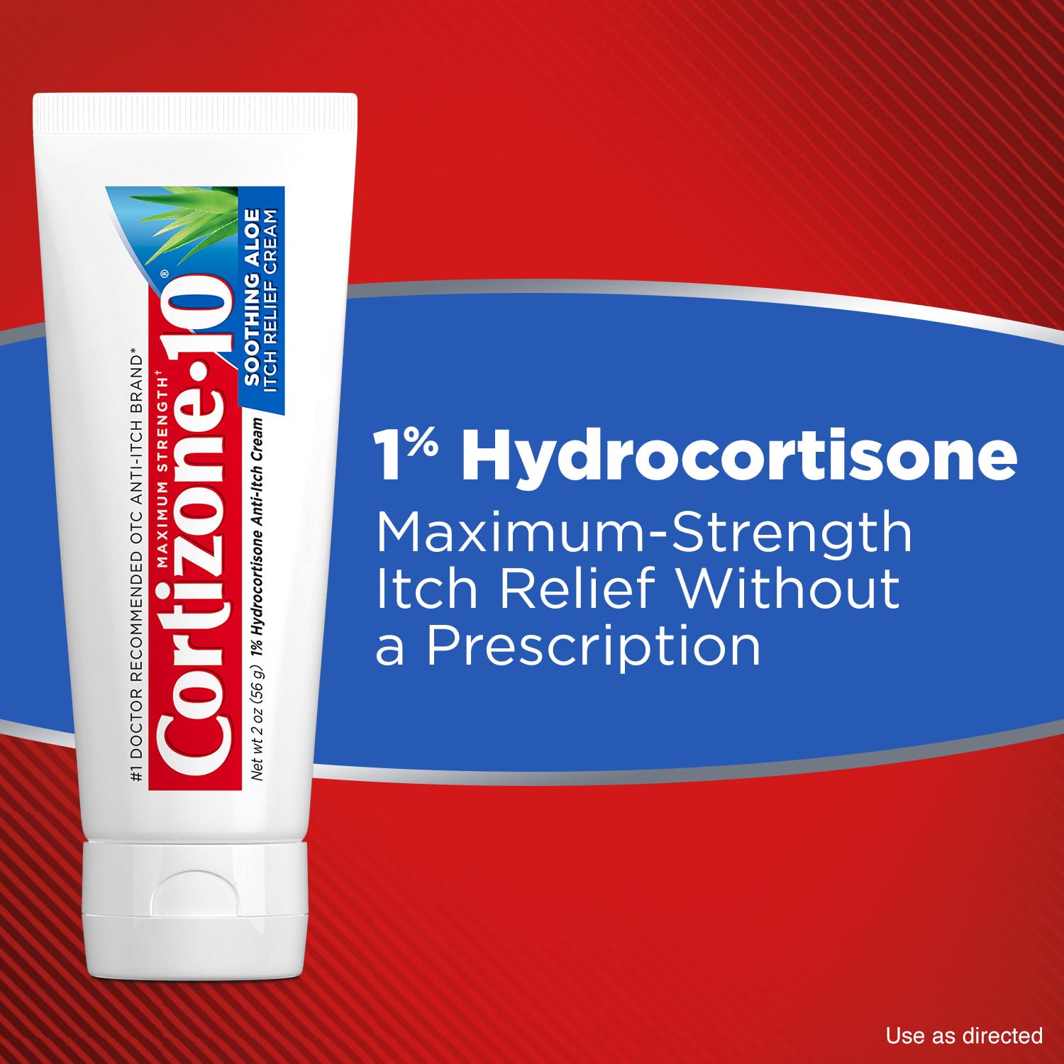 Cortizone-10 fragrance-free dye-free formula on clean skin