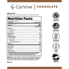 CorVive Protein + Collagen powder dissolving in liquid with creamy appearance