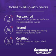 Cosamin DS capsules being dispensed from bottle