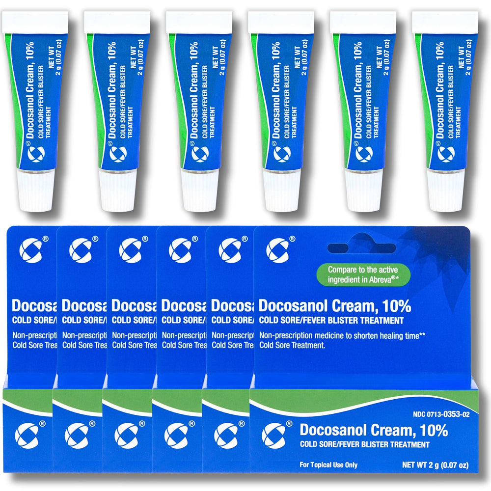 Cosette Cold Sore Cream tube front view for on the go relief.