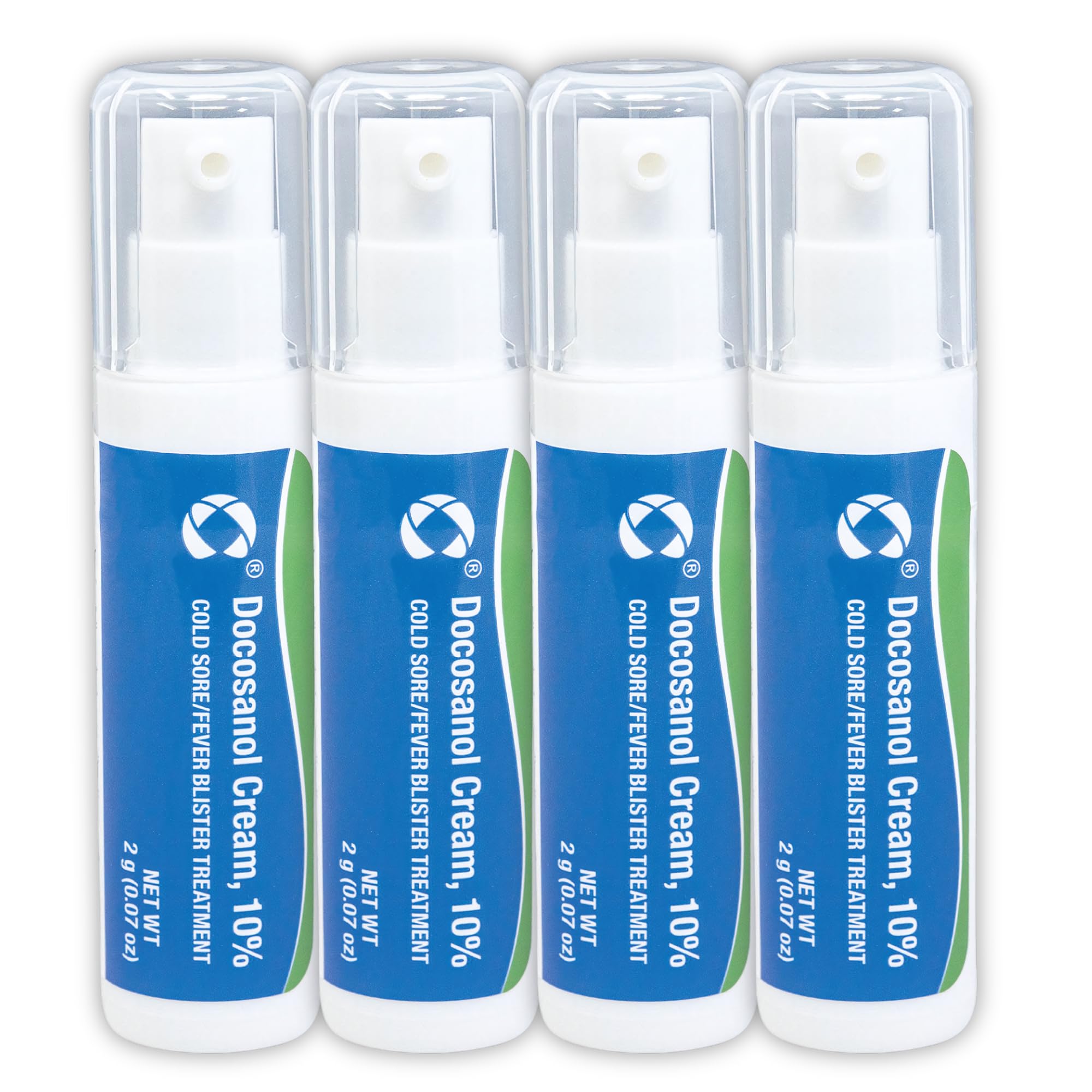 Cosette docosanol 10% tubes provide compact relief on lips during flare-ups.
